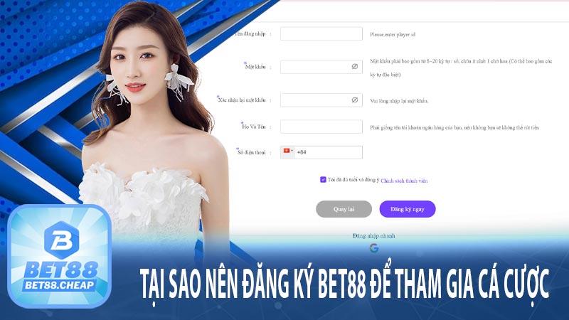 Tại sao nên đăng ký Bet88 để tham gia cá cược 